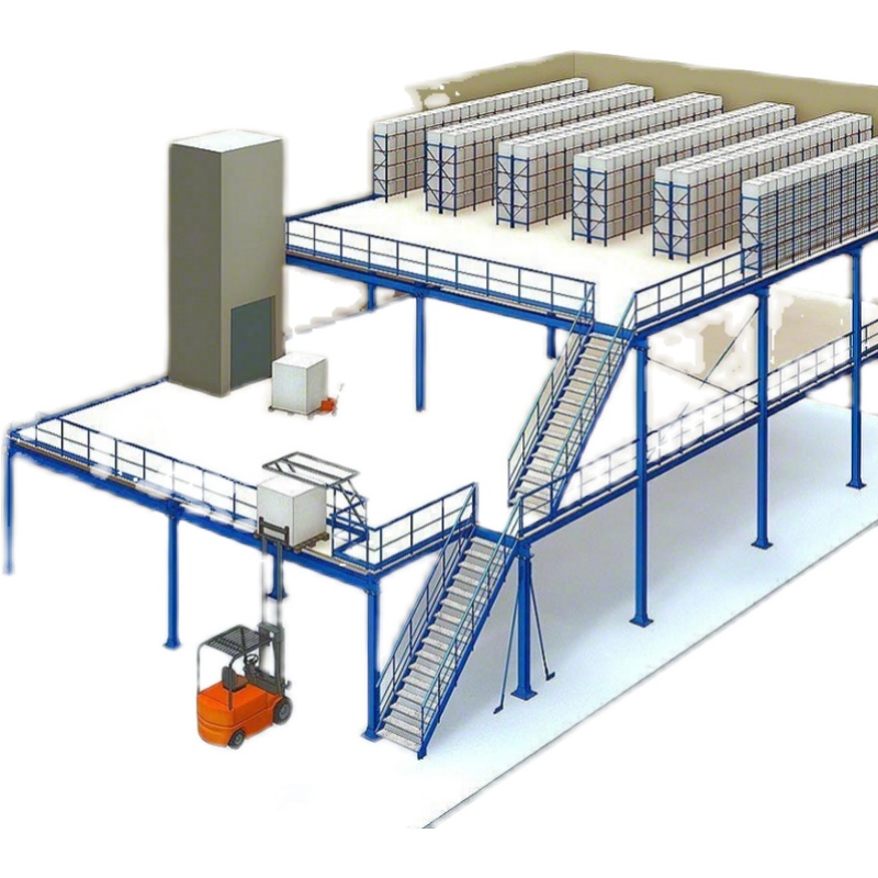 阁楼平台货架组装式钢结构可拆卸定制二层室内办公重型仓库隔层
