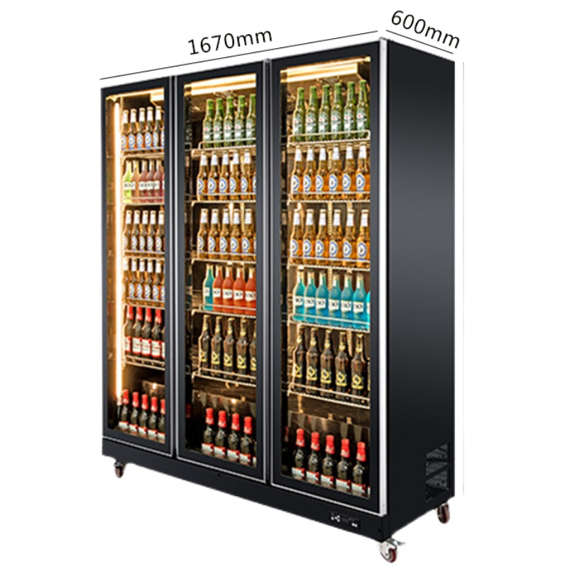 冰柜冷冻啤酒饮料商用超市立式便利店大容量工作台冷藏保鲜展示柜