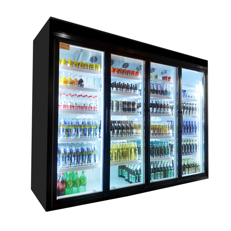 艾斯超市冰箱饮料柜商用冰柜便利店保鲜冷藏展示柜立式双门大容量